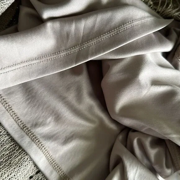 Chico’s Gold Metallic Scalloped Fringe Trim Dressy Top - Picture 11 of 11